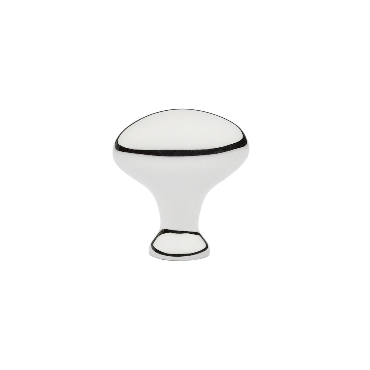 Emtek Egg cabinet knob 1 inch in Polished Nickel - 86015US14