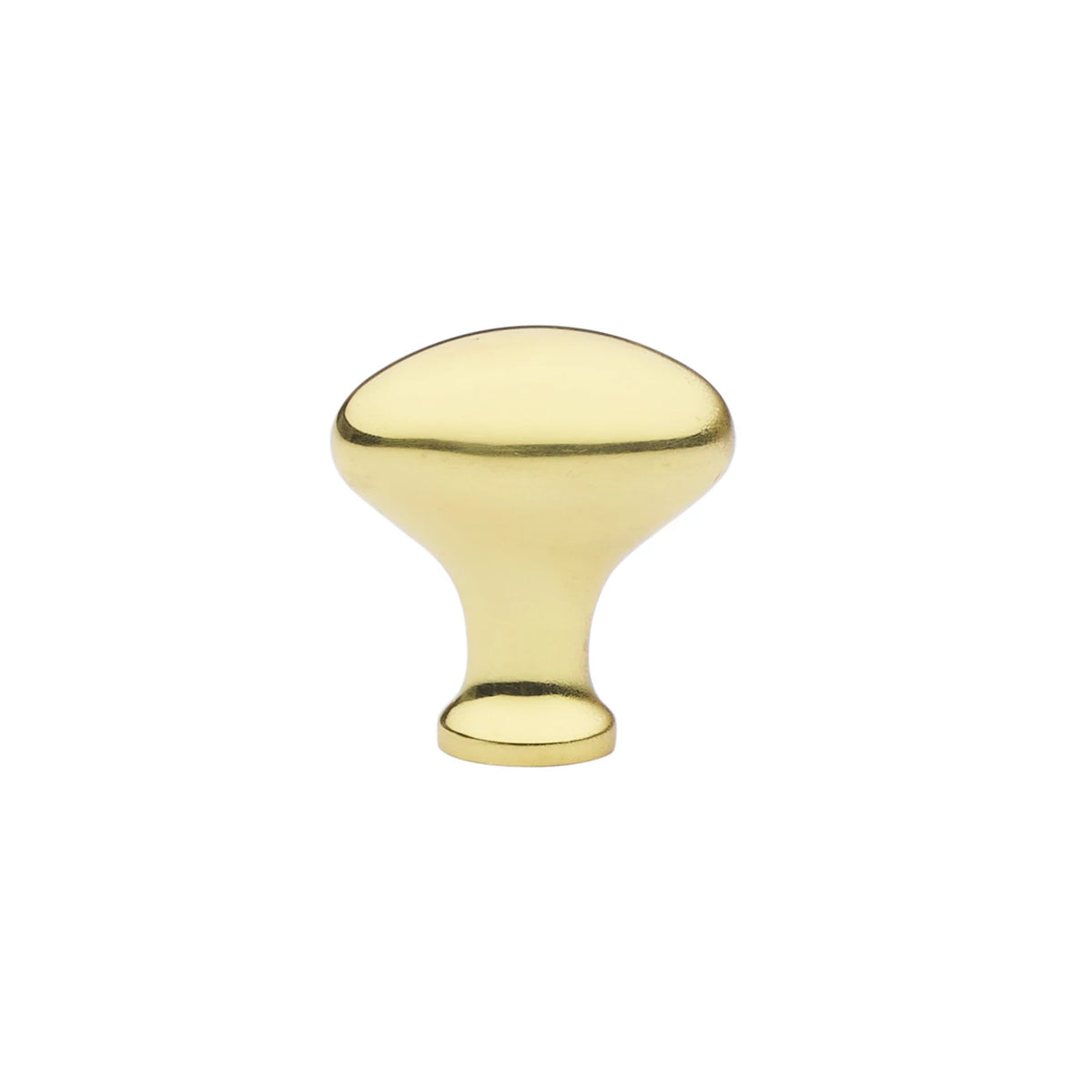 Emtek Egg cabinet knob 1 inch in Polished Brass - 86015US3