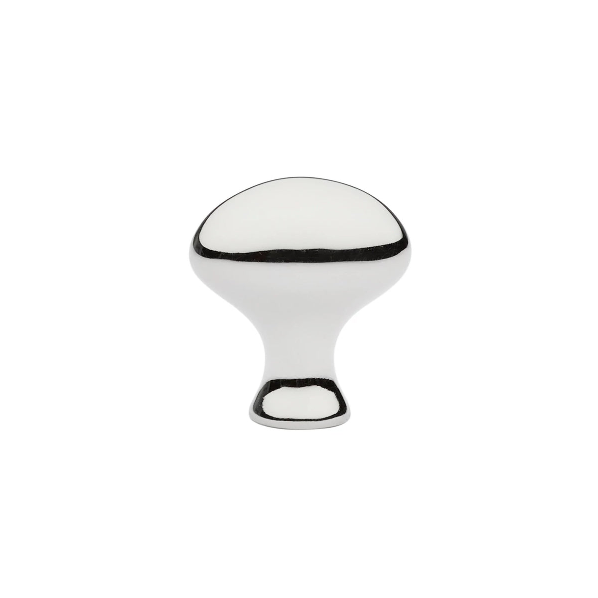 Emtek Egg cabinet knob 1 ¼ inch in Polished Nickel - 86016US14