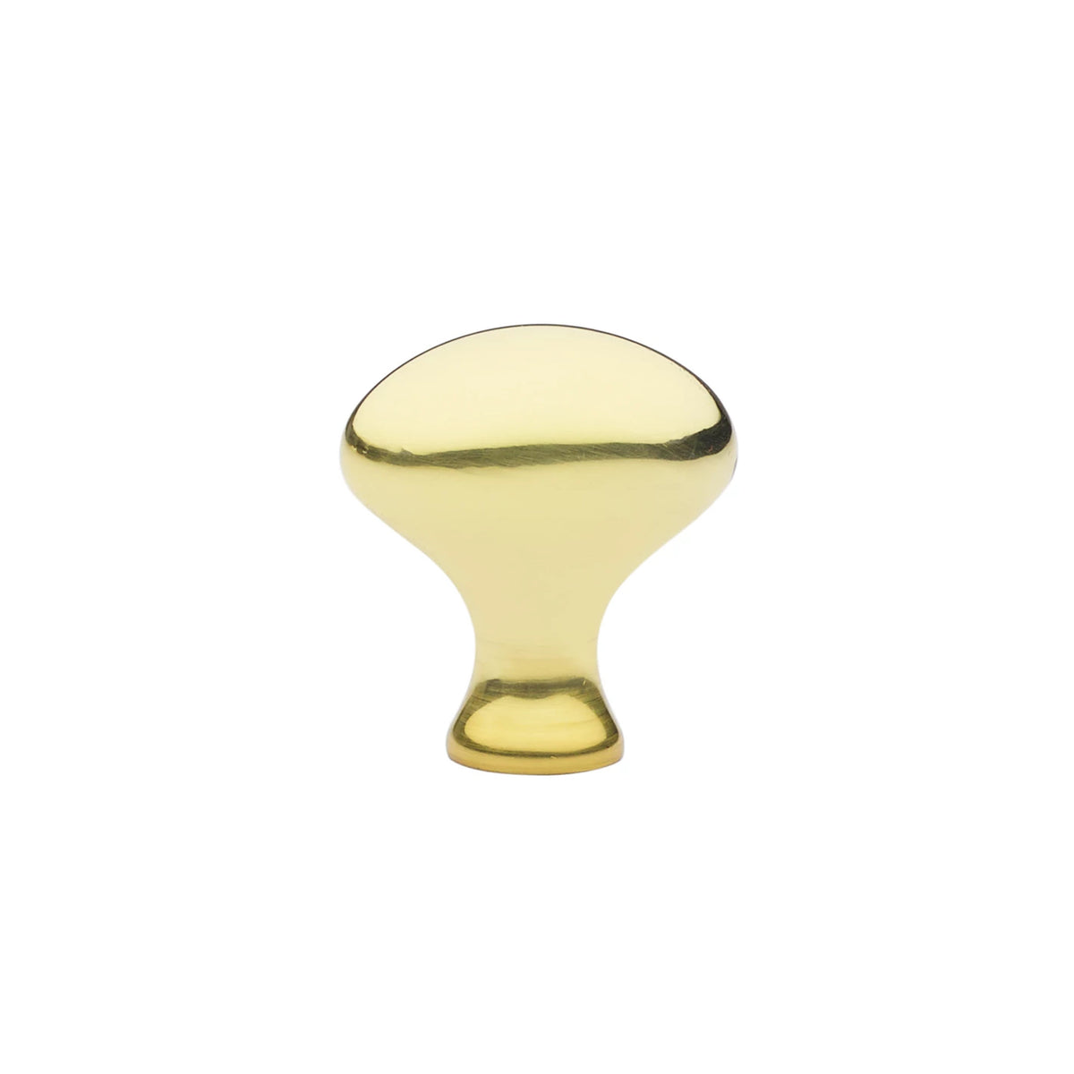 Emtek Egg cabinet knob 1 ¼ inch in Polished Brass - 86016US3