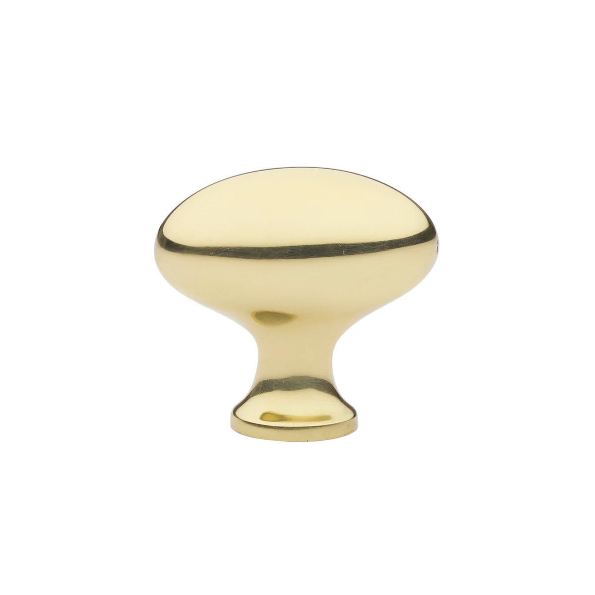 Emtek Egg cabinet knob 1 ¾ inch in Polished Brass - 86124US3