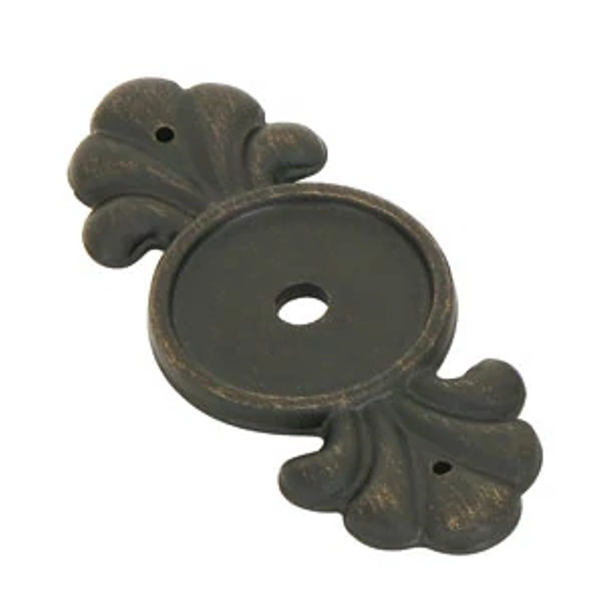Emtek 86234 Tuscany Bronze cabinet knob backplate in Medium Bronze