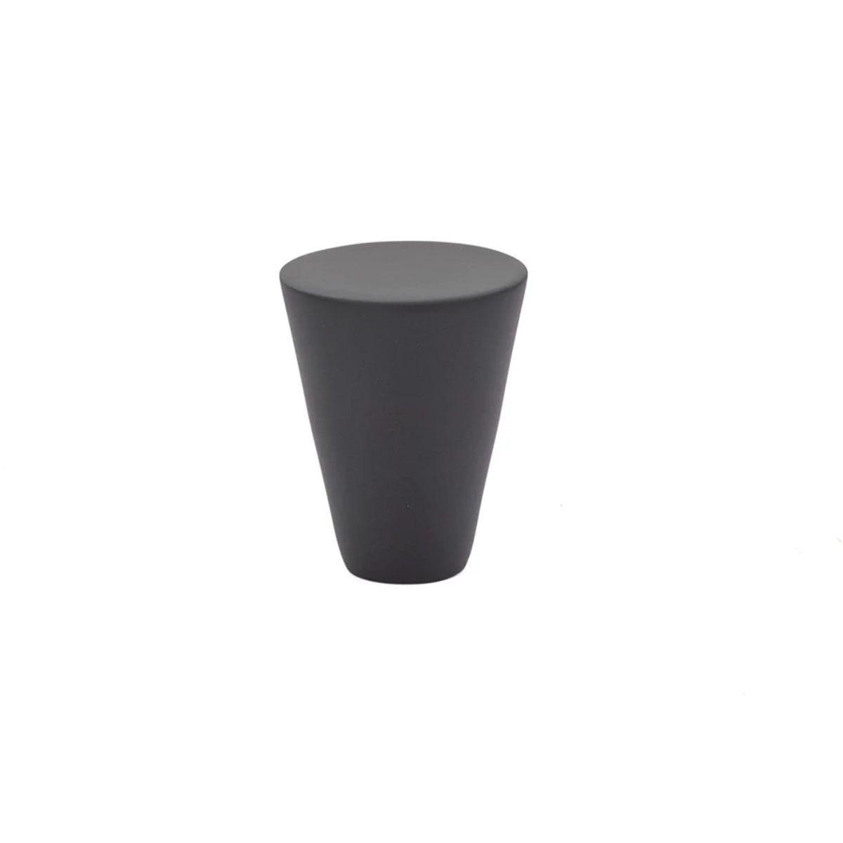 Emtek Cone Cabinet Knob Flat Black 1 inch