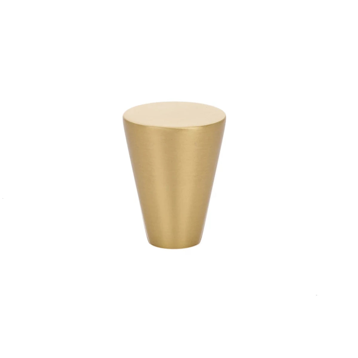 Emtek Cone Cabinet Knob Satin Brass 1 inch