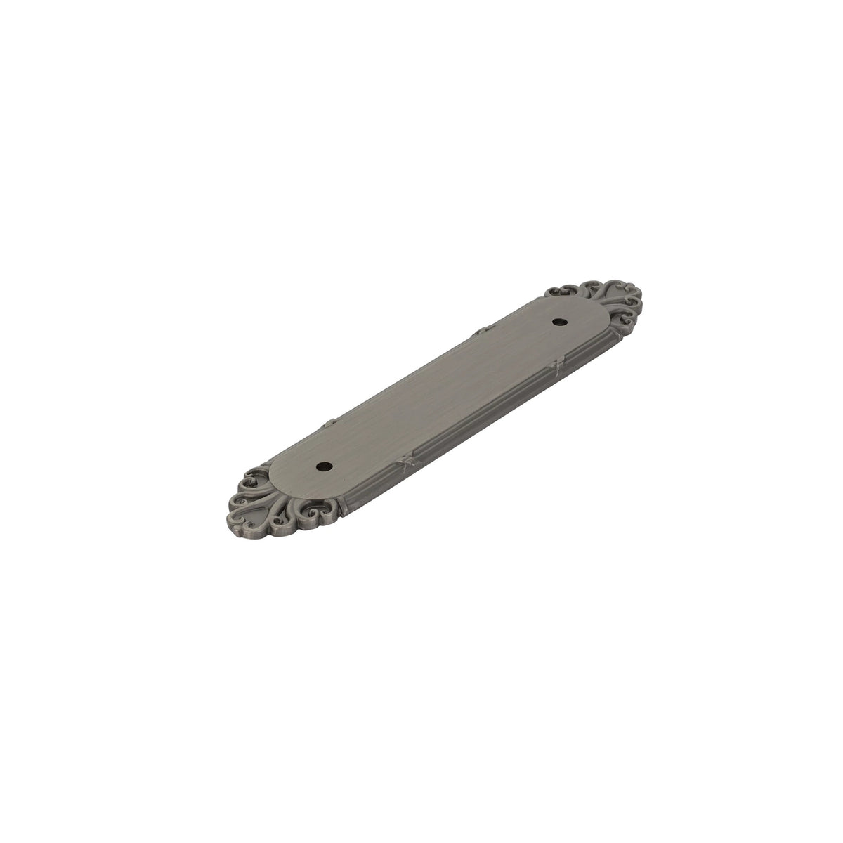 Emtek 86294 Ribbon & Reed cabinet pull backplate in Pewter