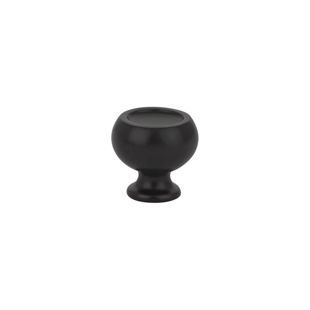 Emtek Atomic Cabinet Knob Flat Black 1 inch