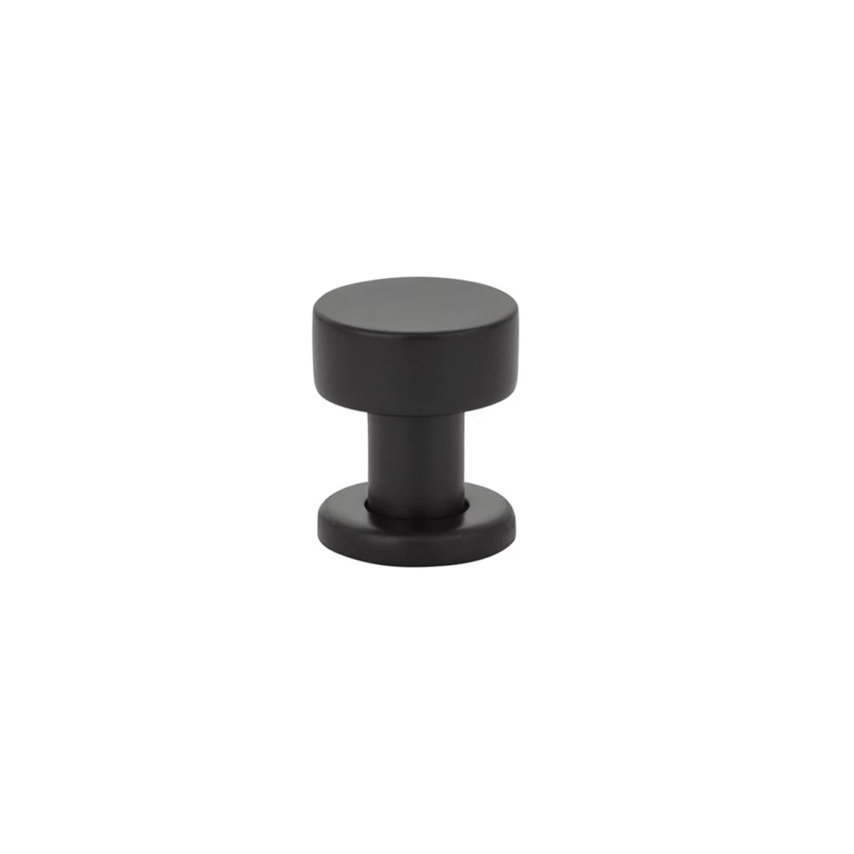 Emtek Cadet Cabinet Knob Flat Black 1 inch