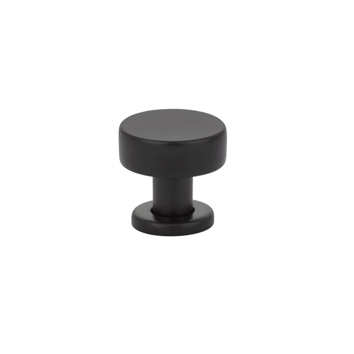 Emtek Cadet Cabinet Knob Flat Black 1 ¼ inch