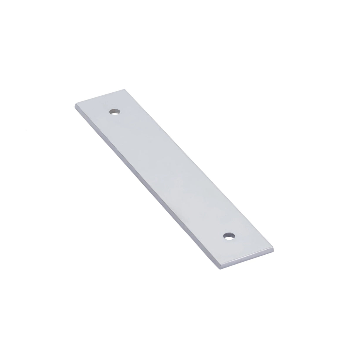 Emtek Art Deco rectangular cabinet pull backplate - Polished Chrome
