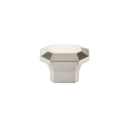 Emtek Riviera Rectangular Cabinet Knob Satin Nickel - 86613US15
