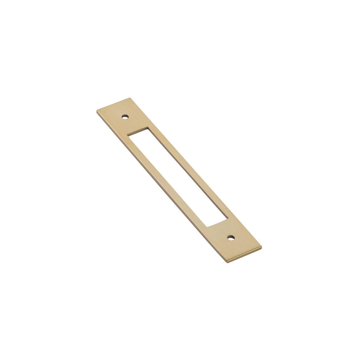 Emtek 86923 modern cabinet pull backplate, 5 inch center-to-center, Satin Brass