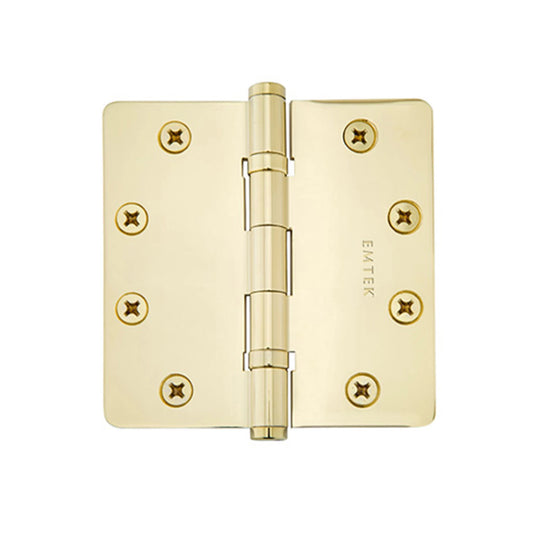 Emtek 96425US3 - Polished Brass, 4-1/2 inch, 1/4 inch radius