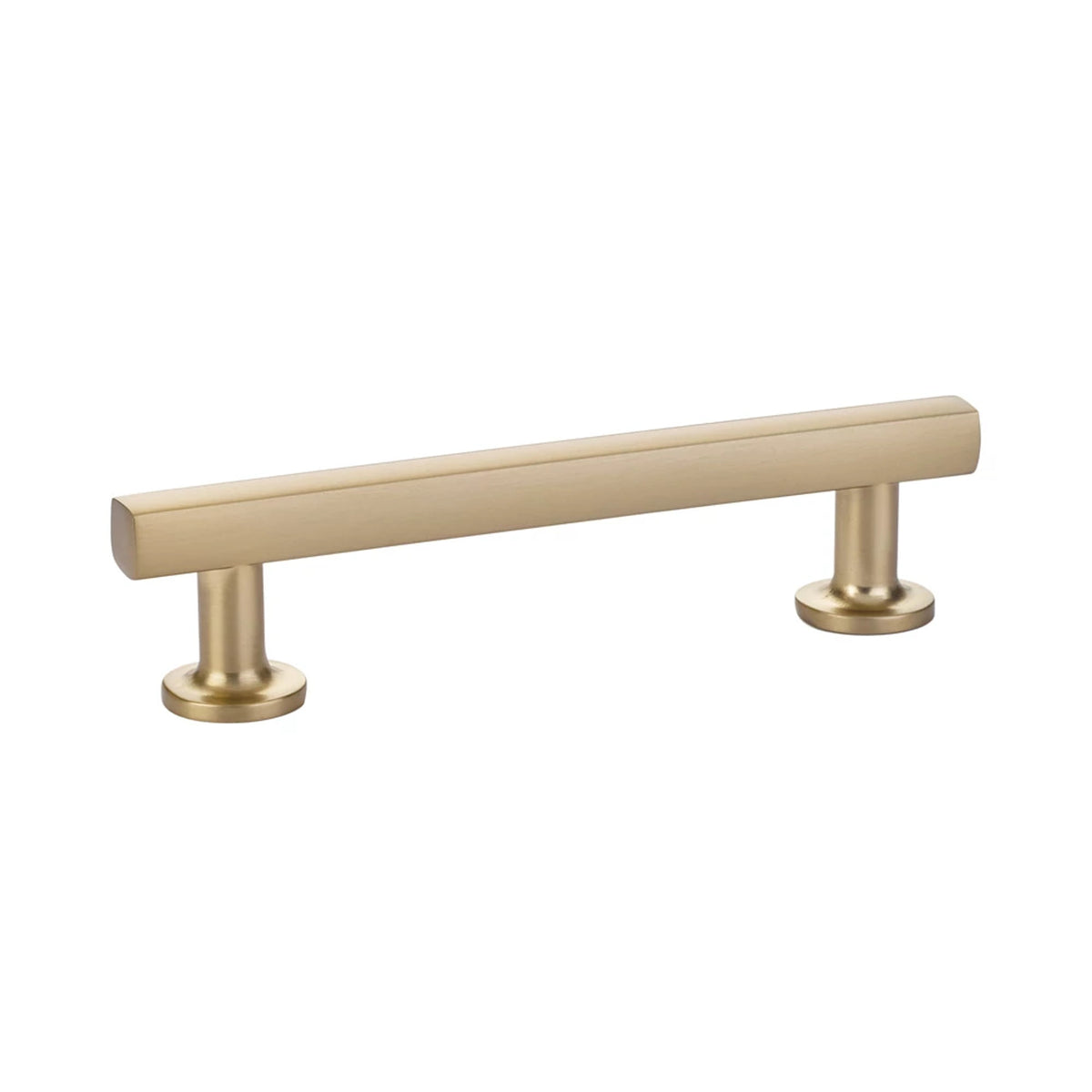 Emtek Freestone cabinet pull 86454US4, Satin Brass, 4 inch center-to-center