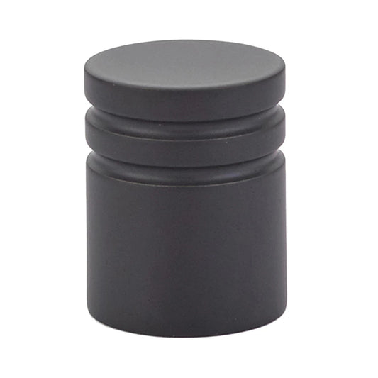 Emtek Metric 1 inch cabinet knob in Flat Black - 86268US19