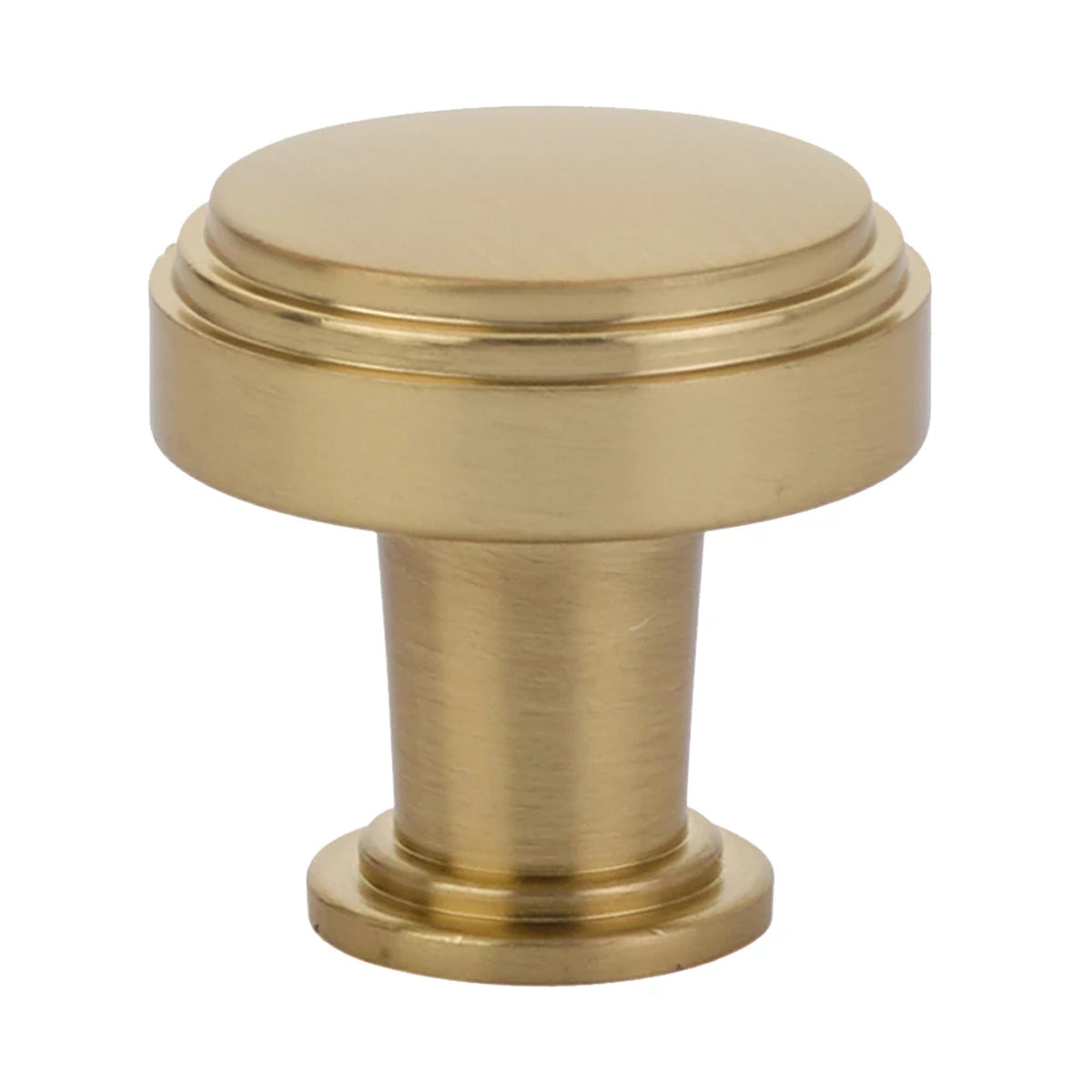 Emtek Newport 1-1/4 inch cabinet knob in Satin Brass, SKU 86432US4