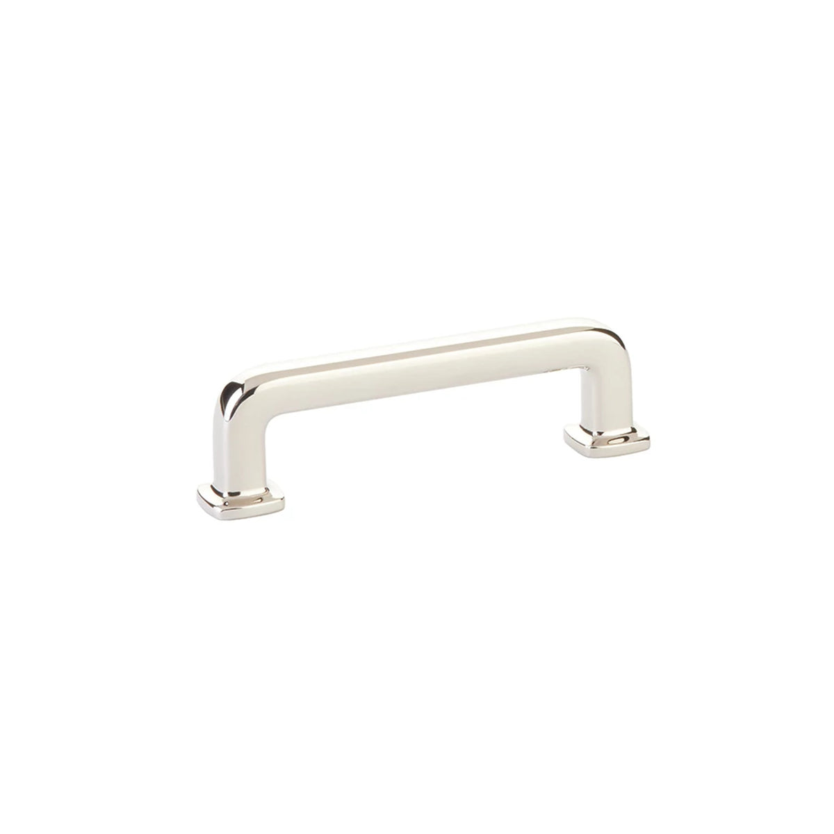Emtek Westridge 3 1/2 in. center-to-center cabinet pull in Polished Nickel (86633US14)