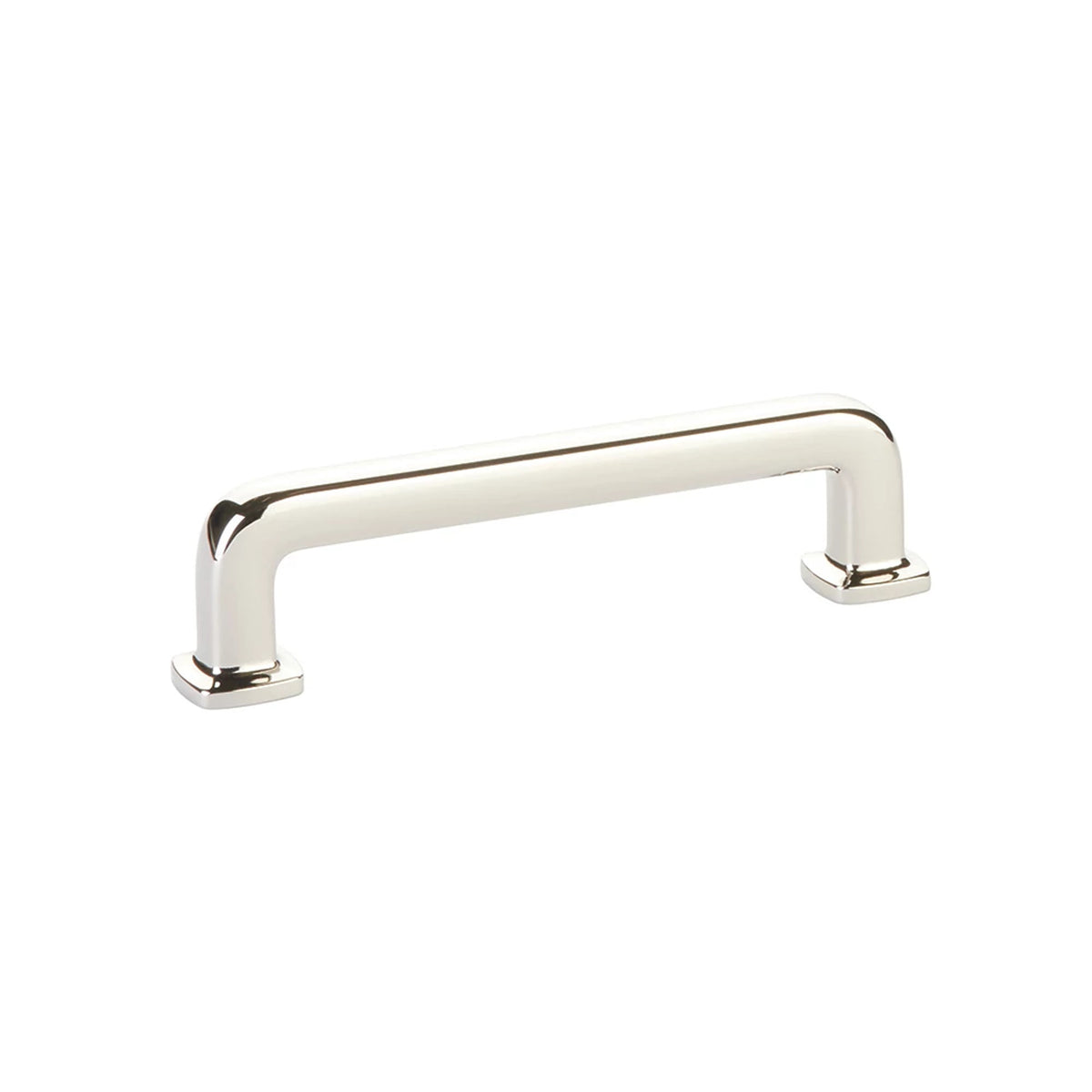 Emtek Westridge 4 in. center-to-center cabinet pull in Polished Nickel (86634US14)