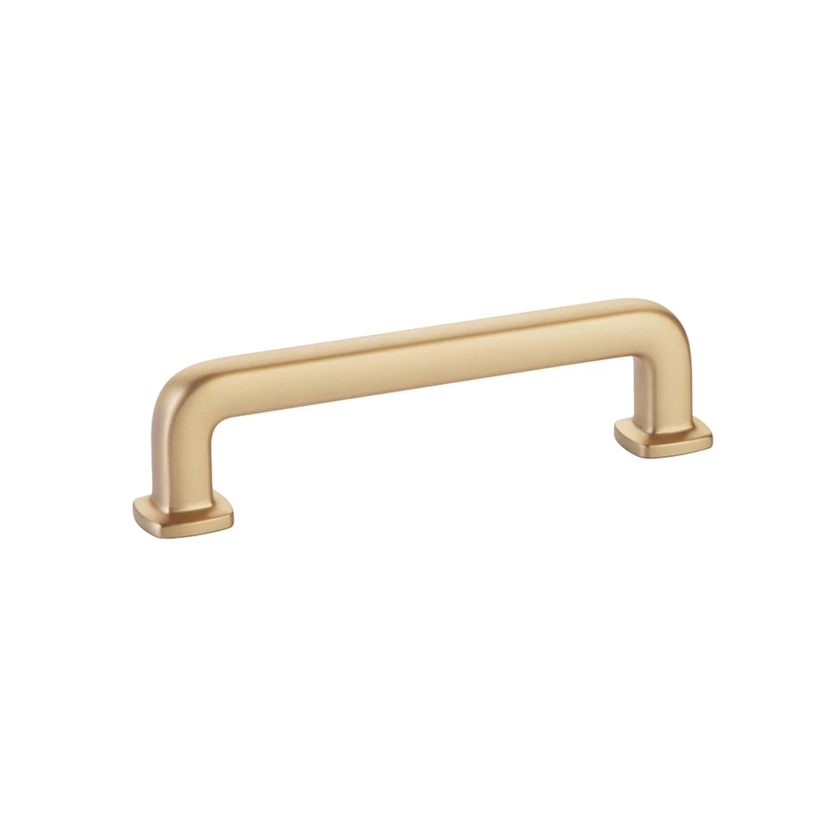 Emtek Westridge 4 in. center-to-center cabinet pull in Satin Brass (86634US4)