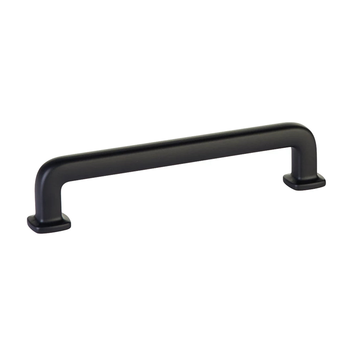 Emtek Westridge 5 in. center-to-center cabinet pull in Flat Black (86635US19)
