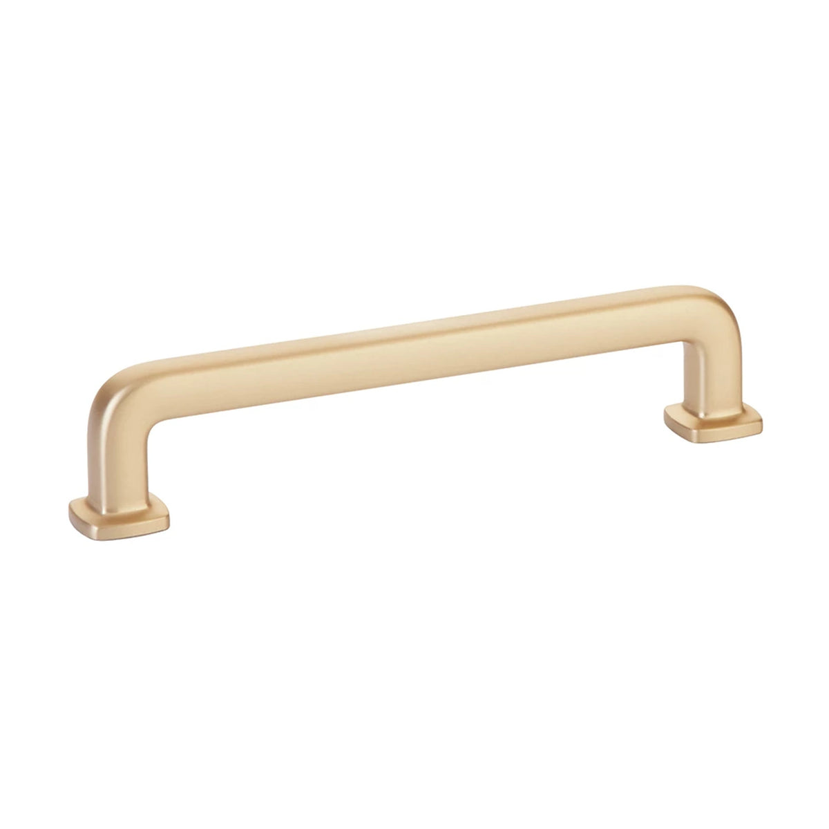 Emtek Westridge 5 in. center-to-center cabinet pull in Satin Brass (86635US4)
