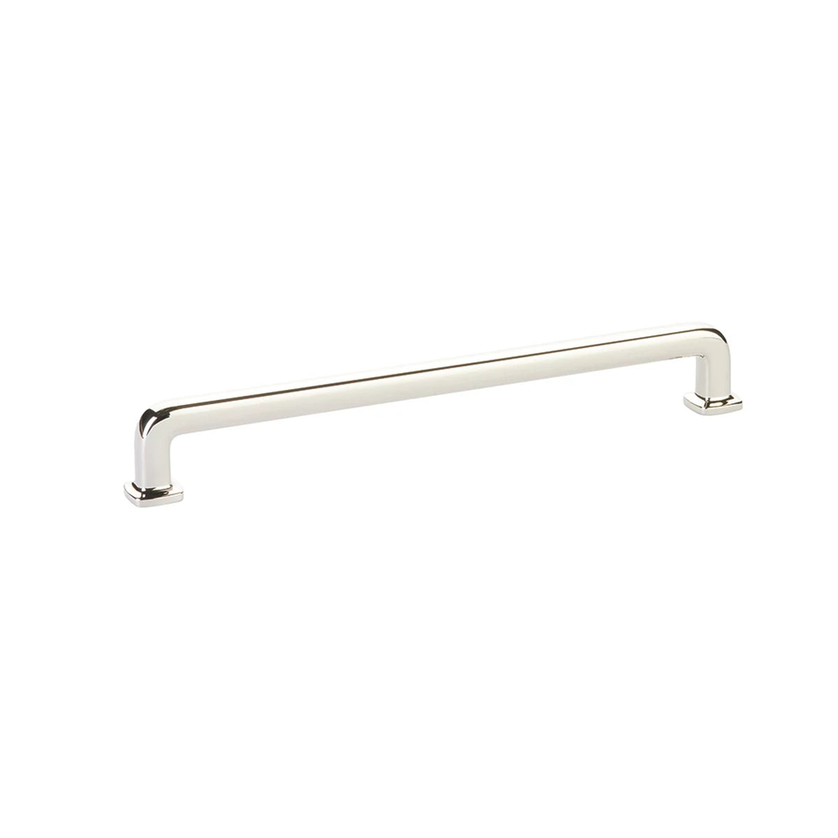 Emtek Westridge 8 in. center-to-center cabinet pull in Polished Nickel (86637US14)
