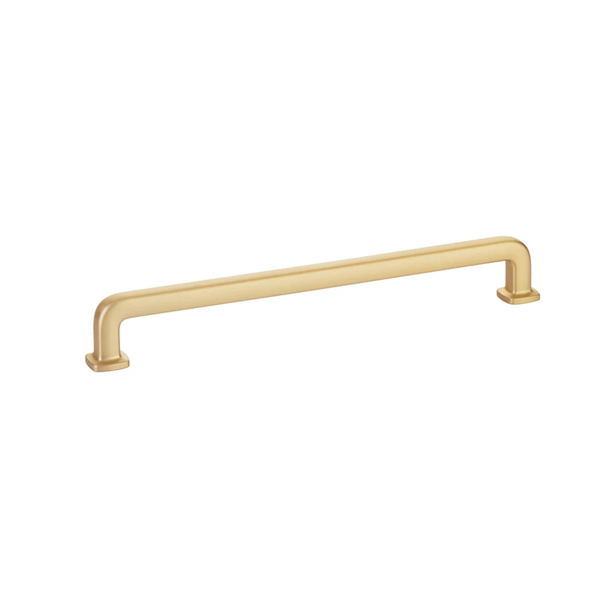 Emtek Westridge 8 in. center-to-center cabinet pull in Satin Brass (86637US4)