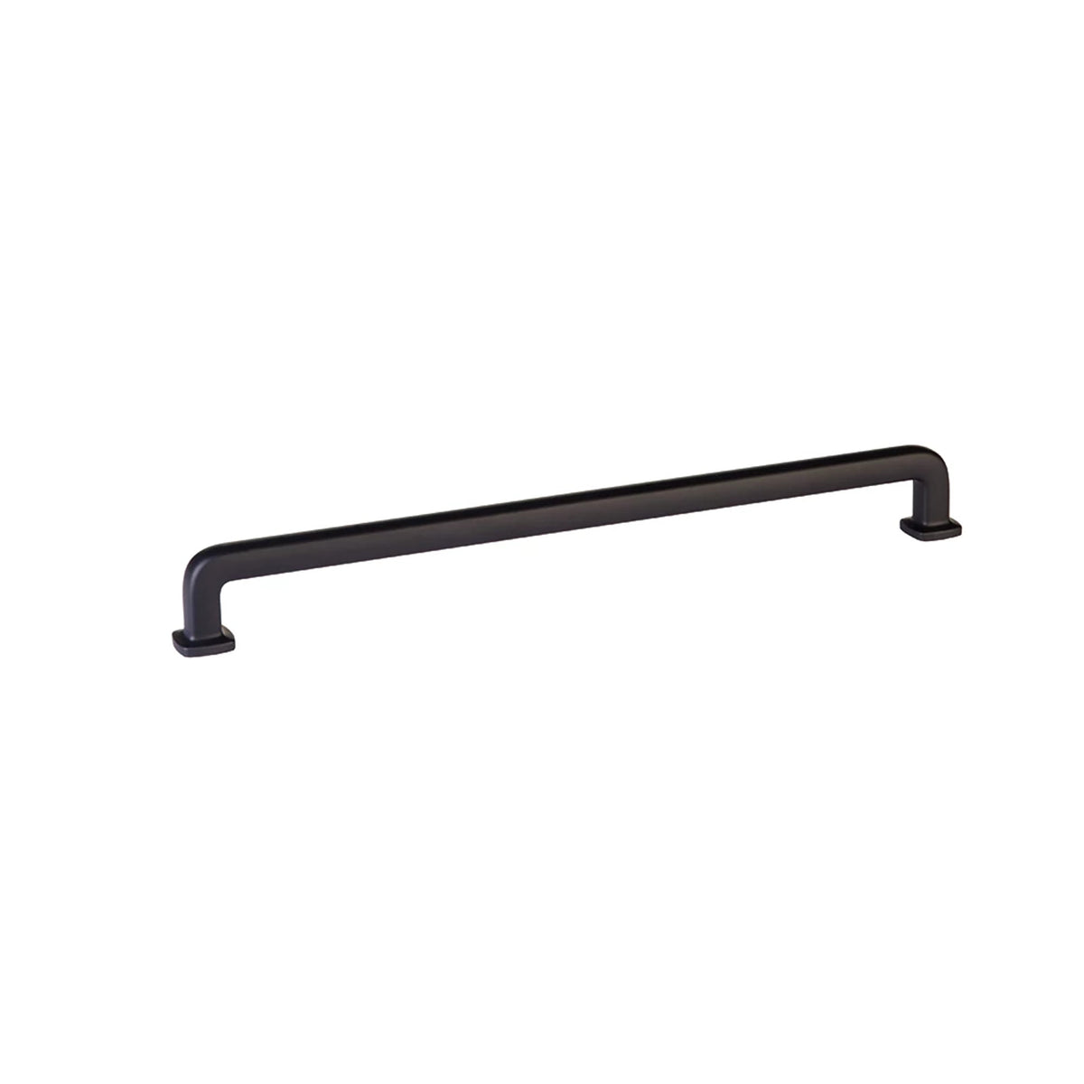 Emtek Westridge 10 in. center-to-center cabinet pull in Flat Black (86638US19)