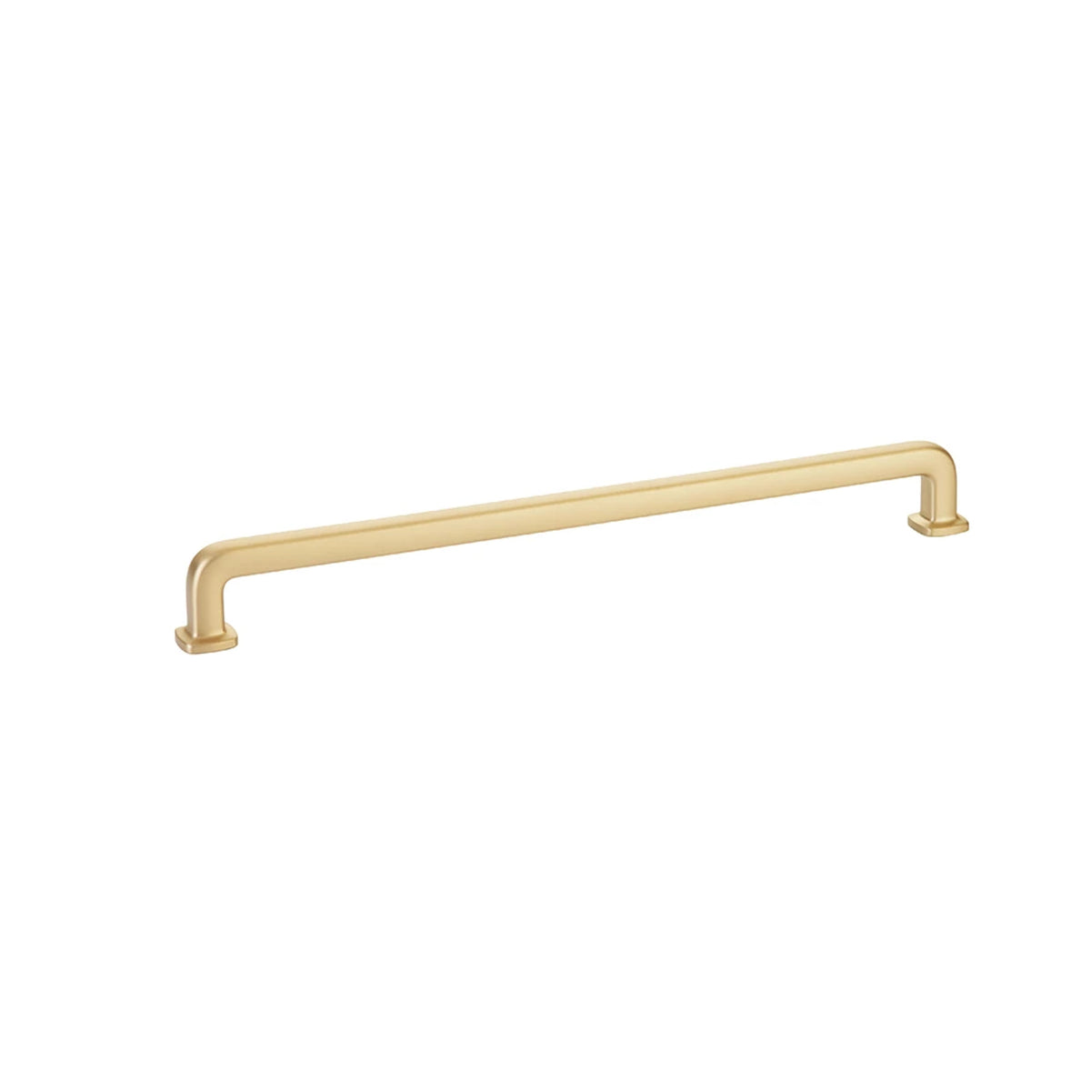 Emtek Westridge 10 in. center-to-center cabinet pull in Satin Brass (86638US4)