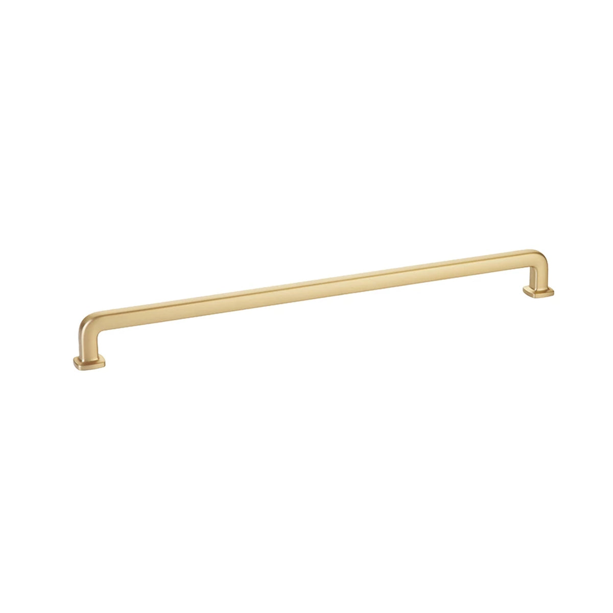 Emtek Westridge 12 in. center-to-center cabinet pull in Satin Brass (86639US4)