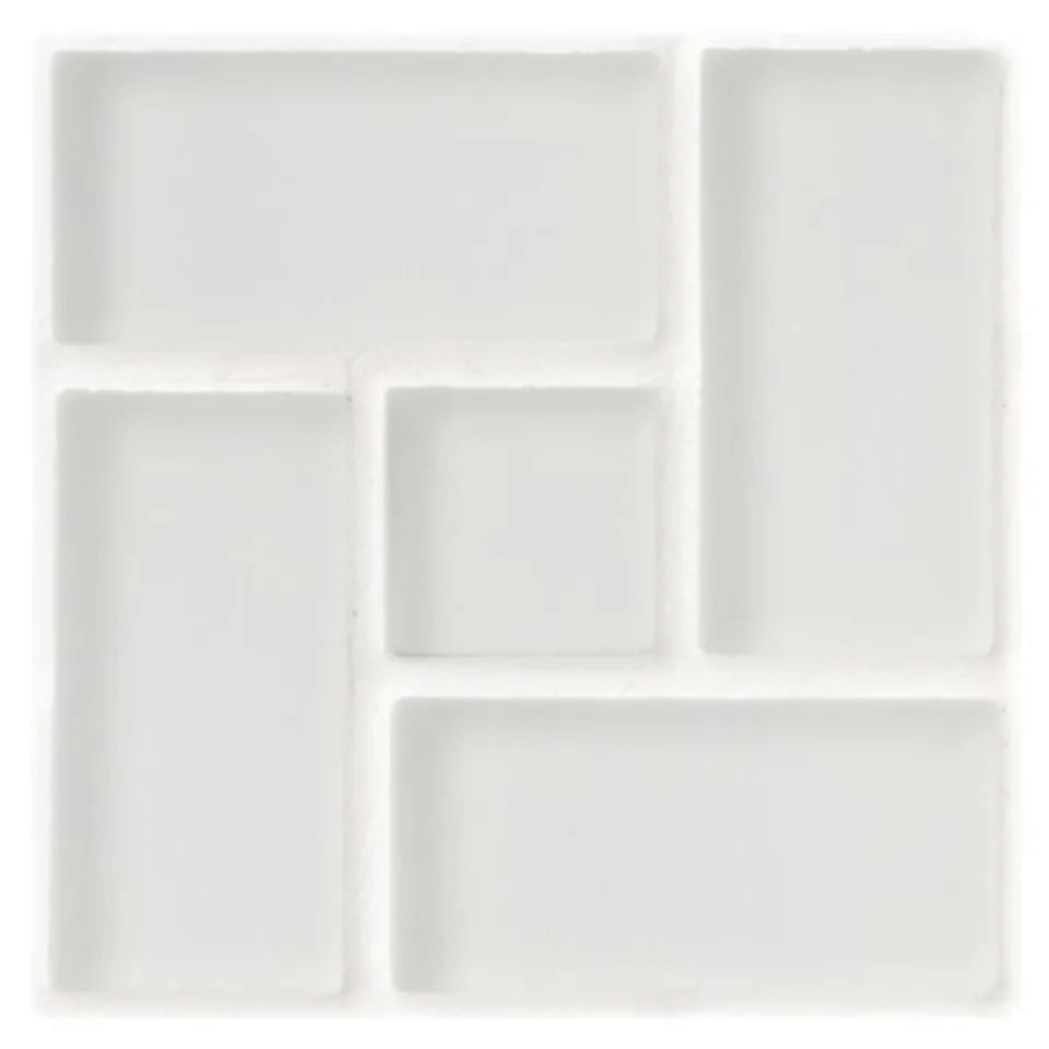1x1 & 1x2 Pinwheel Sheeted Glass Egret Matte GLASS COLLECTION - QUICK SHIP