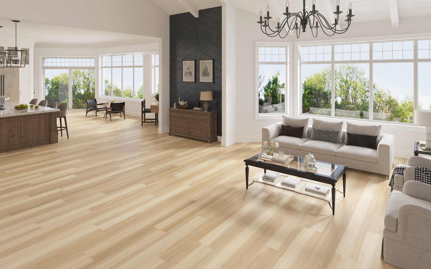 Natura Hickory GA129351 - Nearwood Waterproof Laminate Flooring (Summer Special)