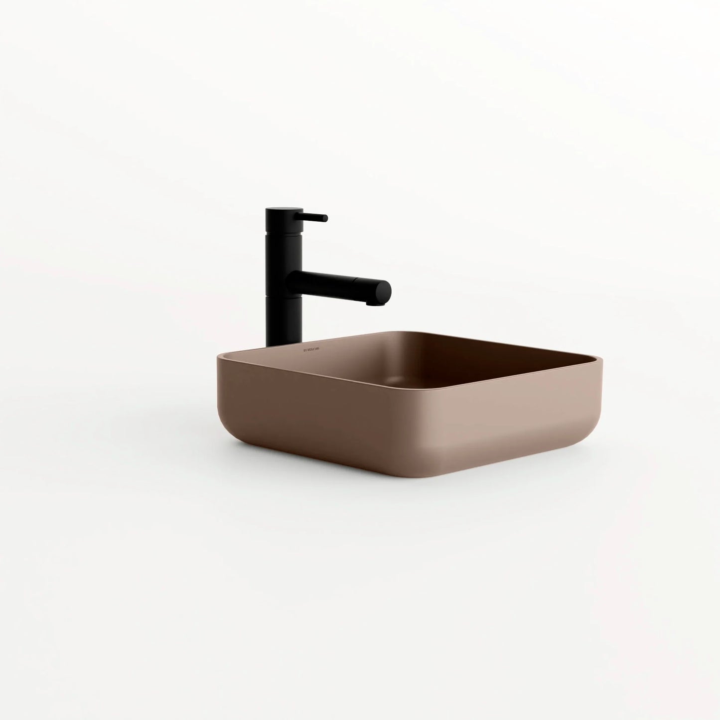 Concrete Vessel Sink Flow 03 Collection 14.5'' Length x 14.5'' Width x 4.3'' Depth
