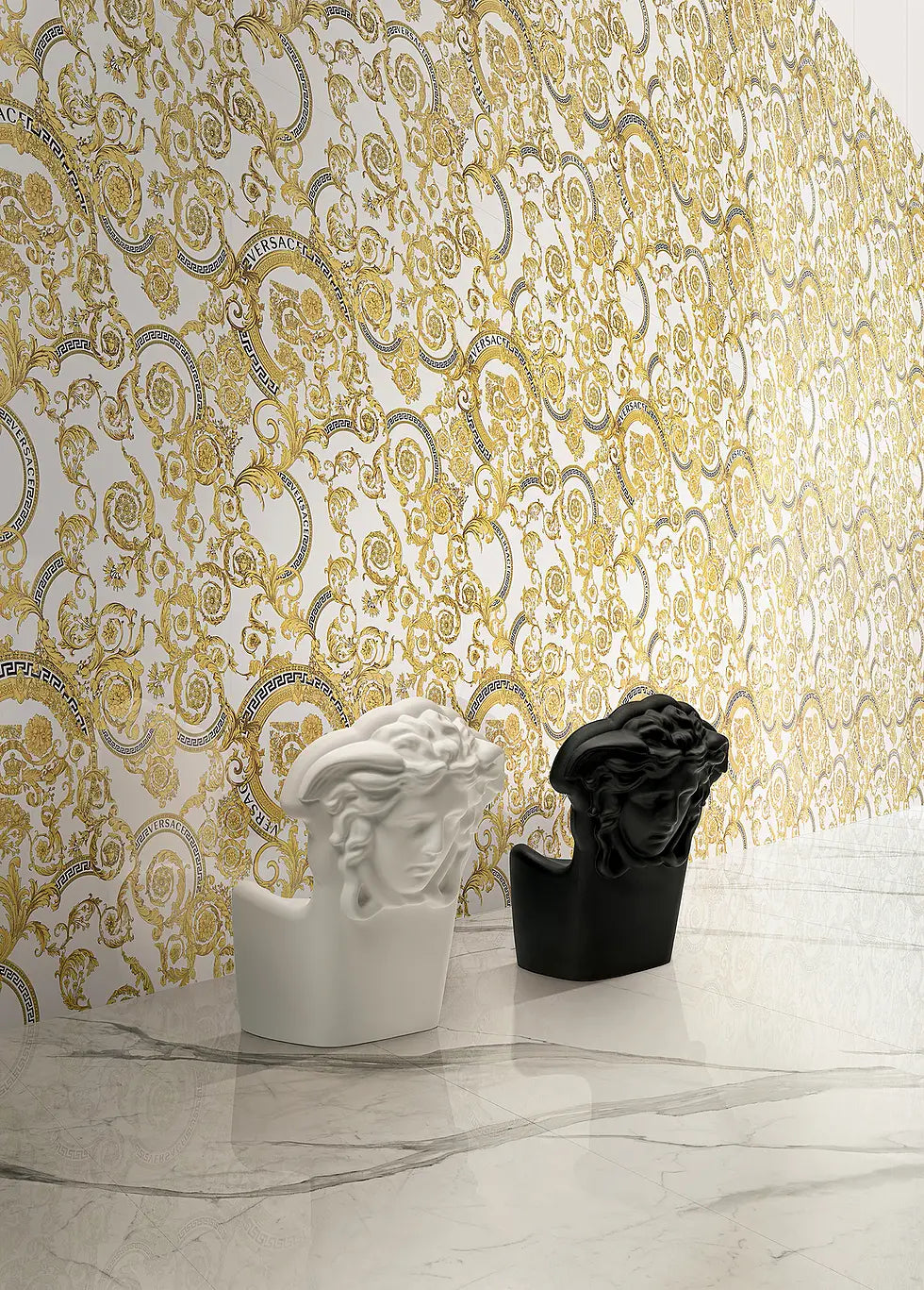 BAROCCO MAXI WHITE - VERSACE CERAMICS