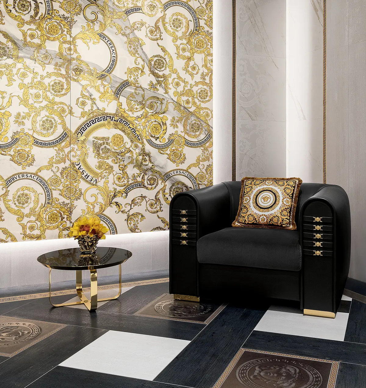 BAROCCO MAXI WHITE - VERSACE CERAMICS