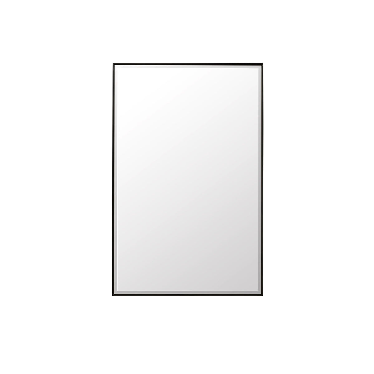 James Martin Vanities Rohe 26" Rectangular Mirror – Matte Black – 715-M26-MB