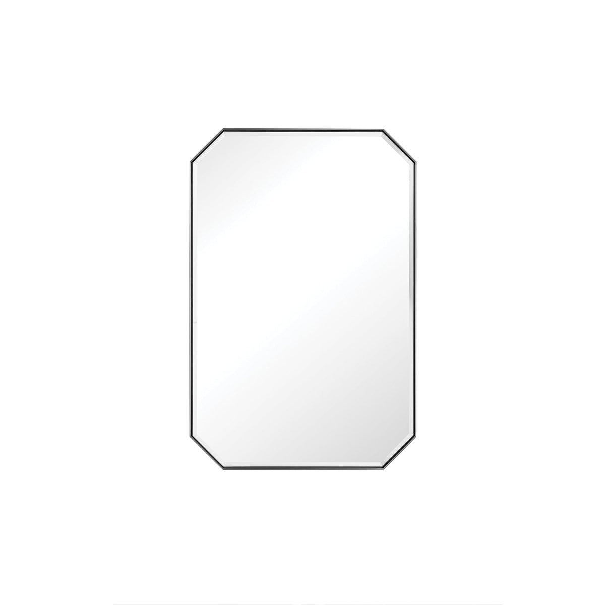 James Martin Vanities Rohe 24" Octagonal Mirror – Satin Nickel – 715-MO24-SN