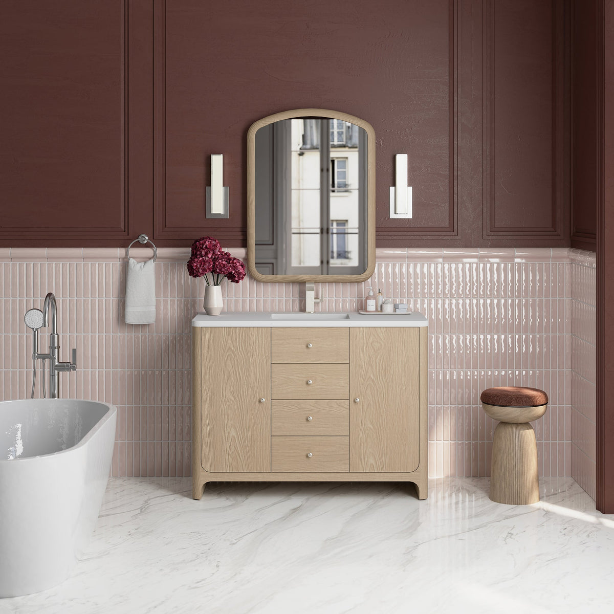 James Martin Vanities Gracyn 48-inch Single Vanity Cabinet - Coastal Driftwood