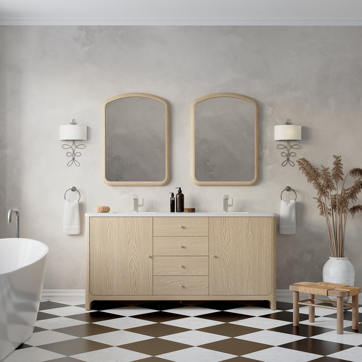 James Martin Vanities Gracyn 72-inch Double Vanity Cabinet - Coastal Driftwood