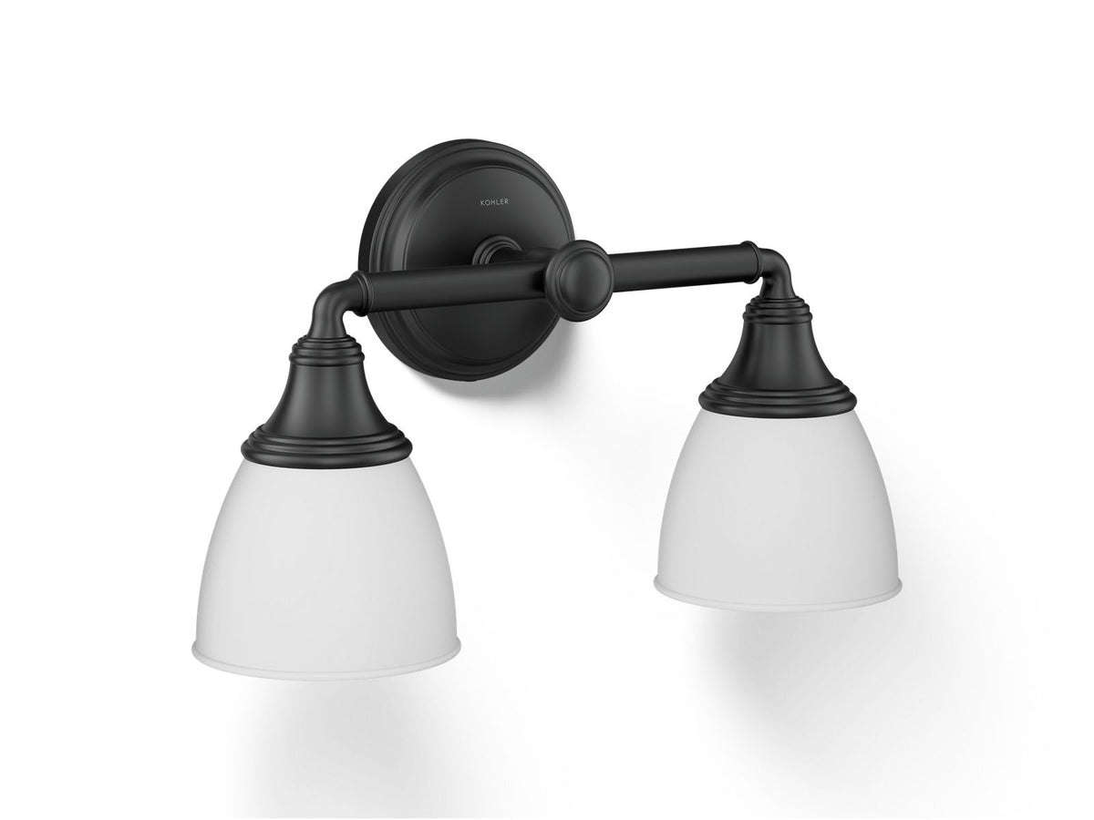 Kohler Devonshire® Two-light sconce — Matte Black