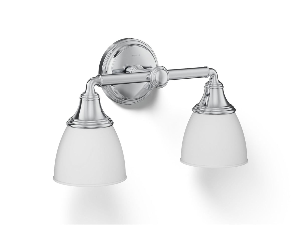 Kohler Devonshire® Two-light sconce — Polished Chrome