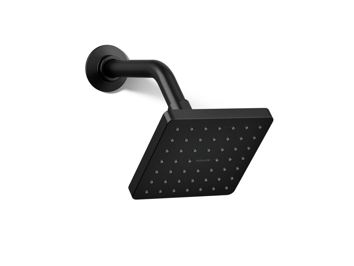 Kohler Parallel Single-Function Showerhead, 1.25 GPM | K-24805-JJ – Matte Black