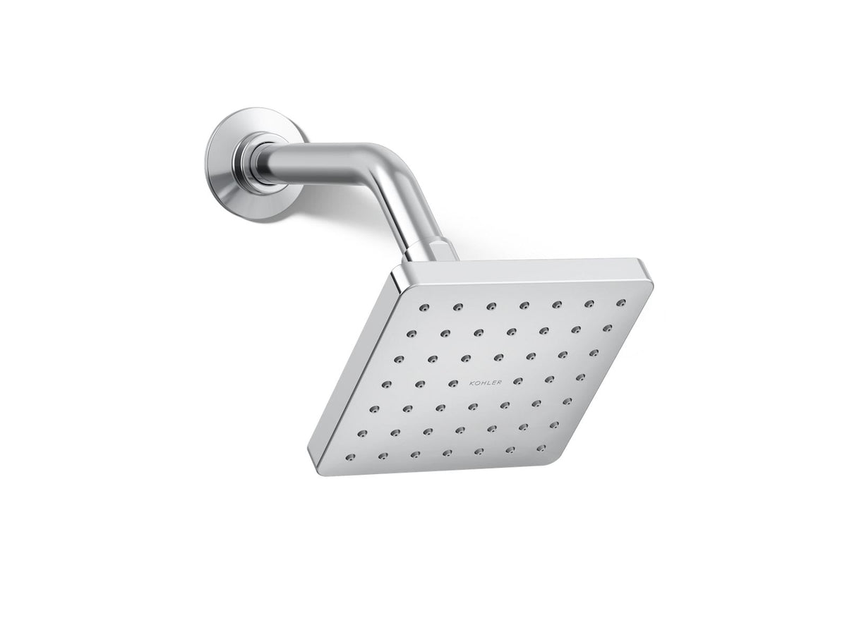 Kohler Parallel Single-Function Showerhead, 1.25 GPM | K-24805-JJ – Polished Chrome