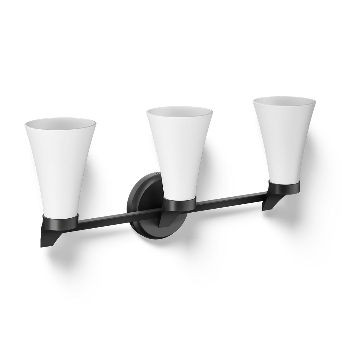 Kohler Simplice™ Three-light sconce — Matte Black
