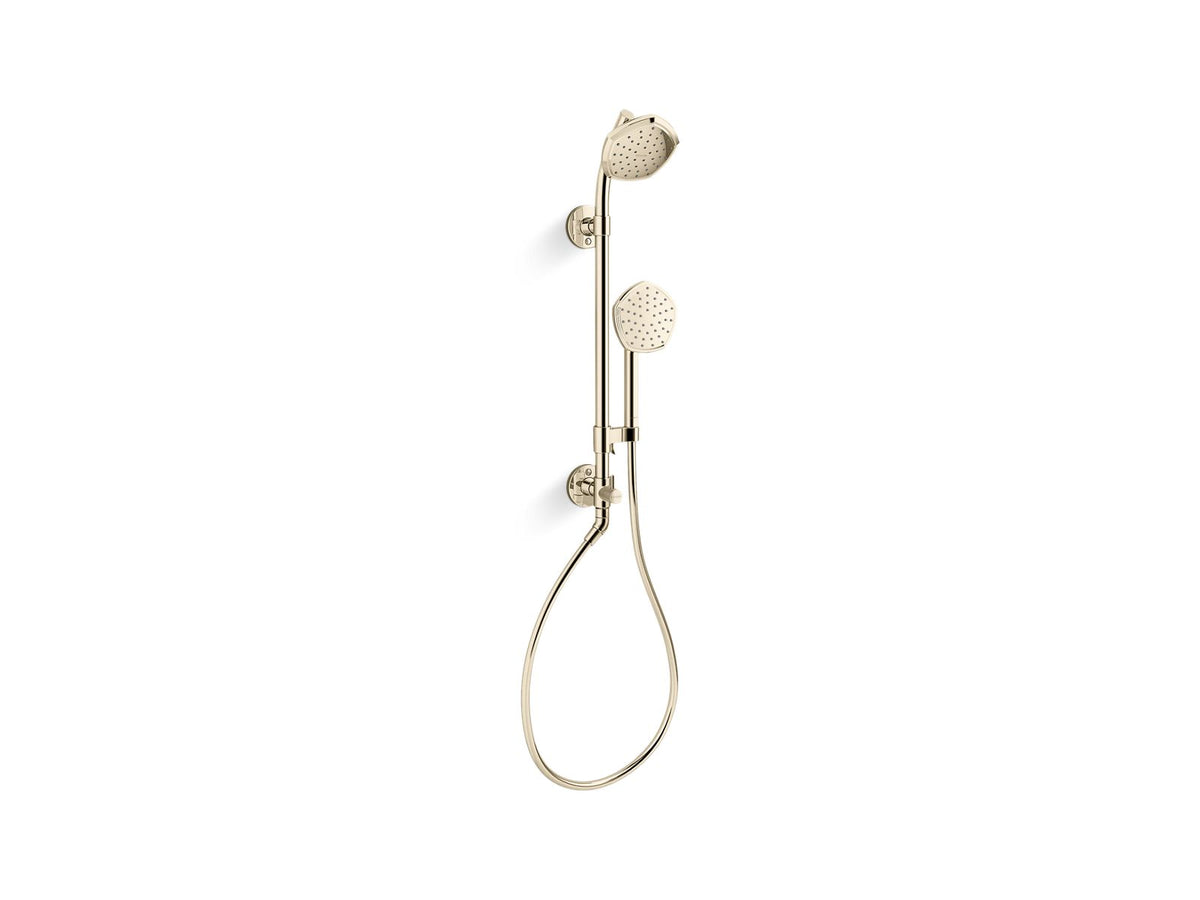 Kohler Occasion HydroRail-S Shower Column Kit, 1.75 GPM | K-27119-G – Vibrant French Gold