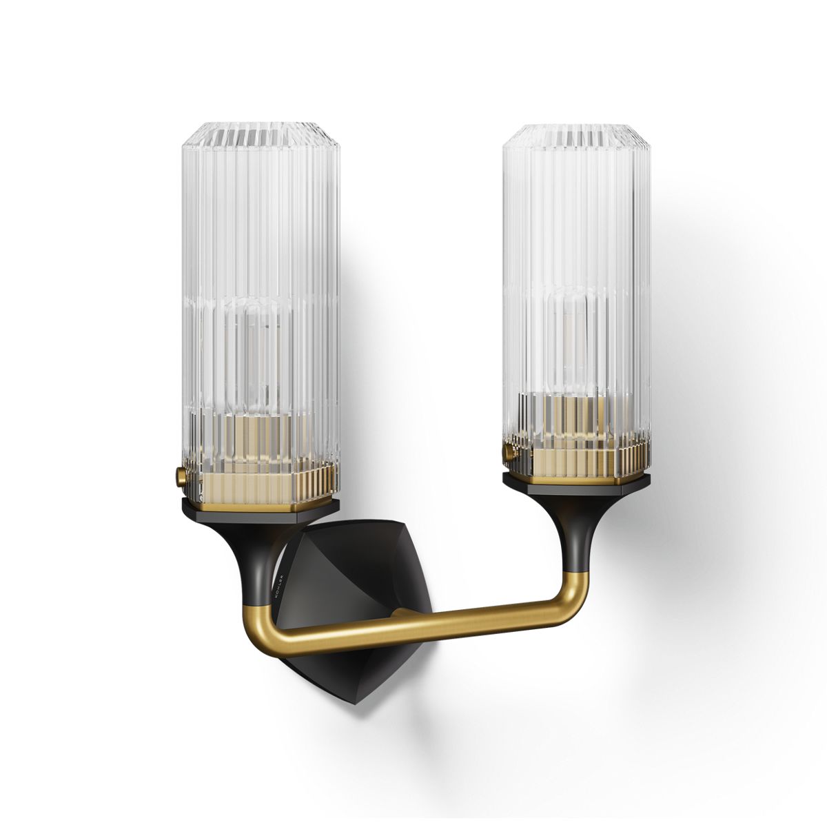 Kohler K-31776-SC02-BML — Black with Brass Trim