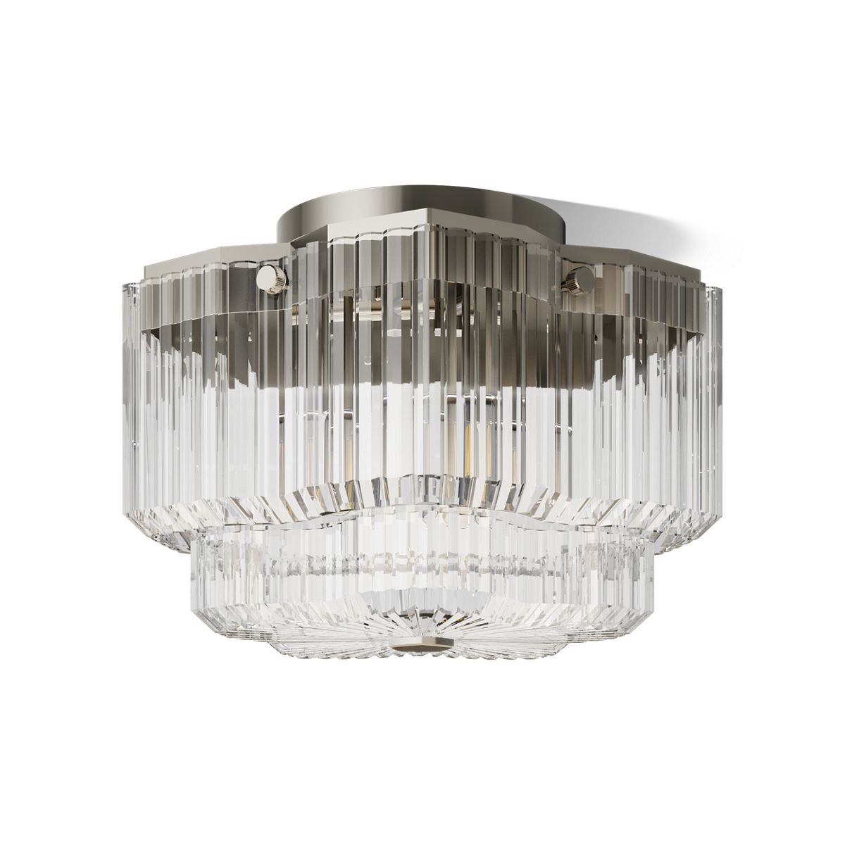 Kohler occasion-three-light-flush-mount-31780-fm03 — Polished Nickel — 31780-FM03-SNL