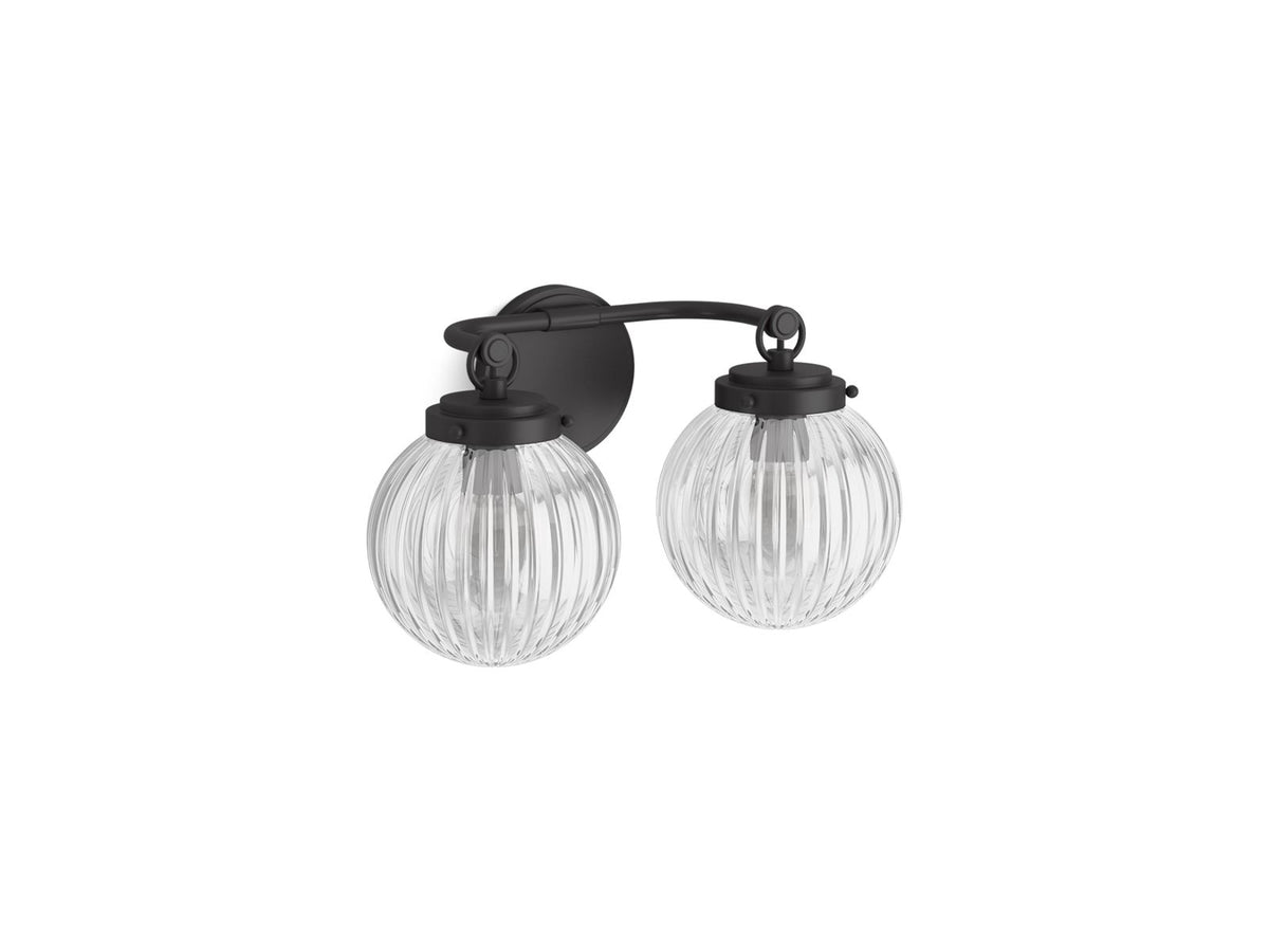 Kohler Embra™ by Studio McGee Two-light sconce — Matte Black