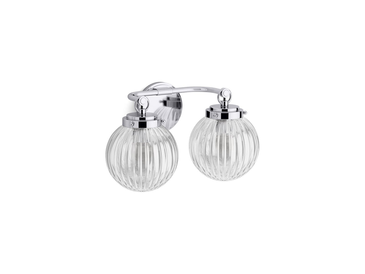 Kohler Embra™ by Studio McGee Two-light sconce — Polished Chrome