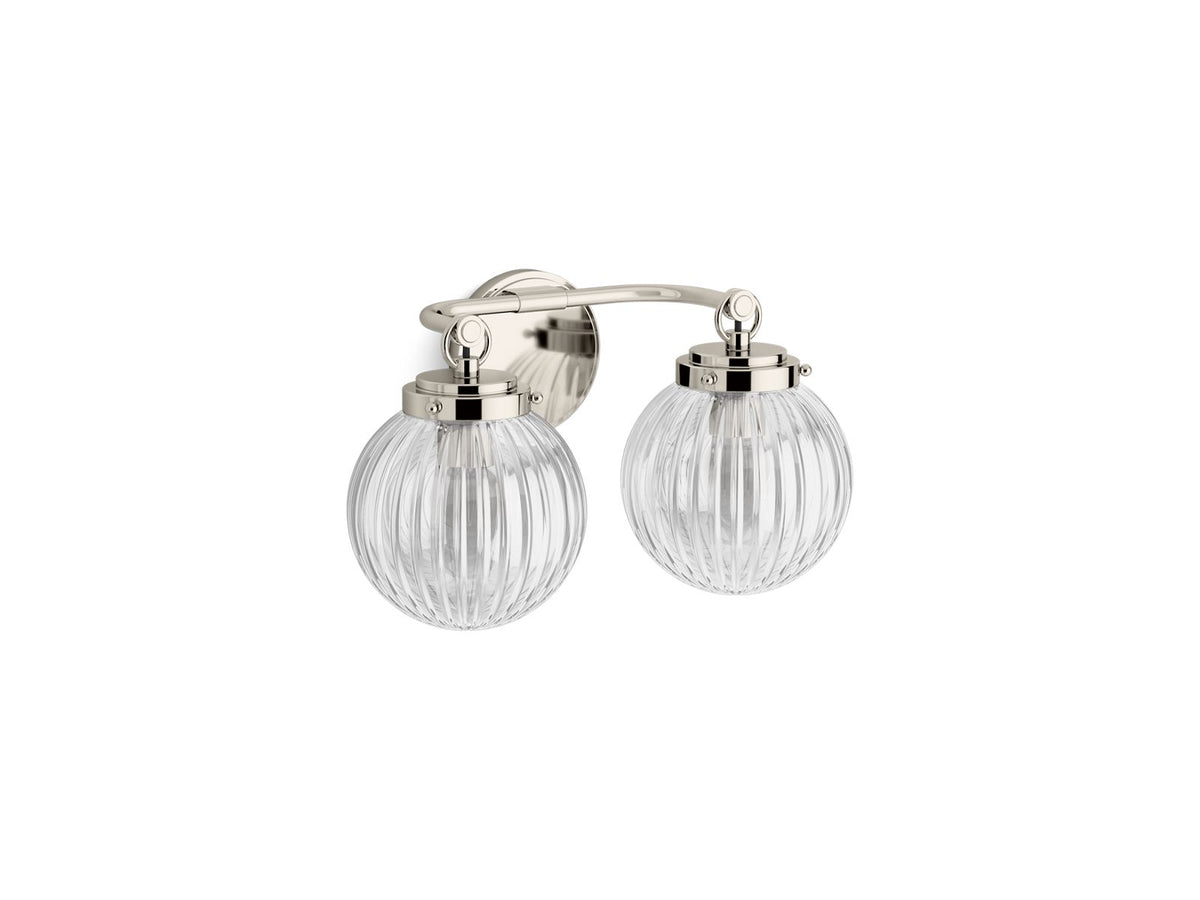 Kohler Embra™ by Studio McGee Two-light sconce — Polished Nickel