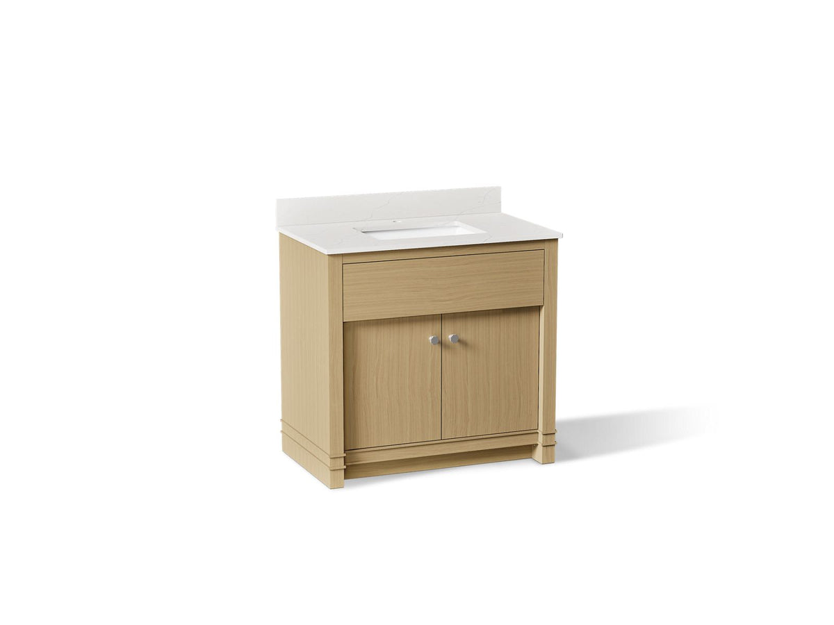 Kohler Alouette 36-Inch Vanity with Sink and Quartz Top | K-33266 – Light Oak